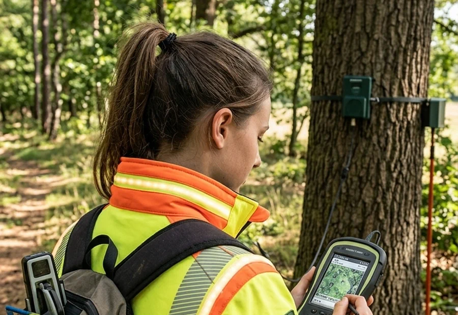 Arboricultural consultant on site — video preview