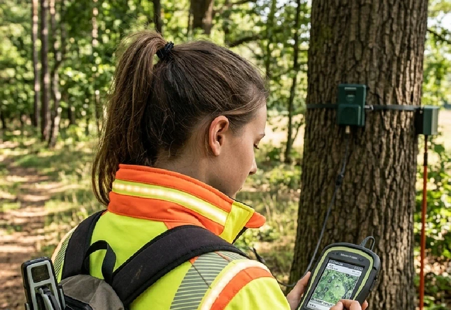 Arboricultural consultant on site — video preview