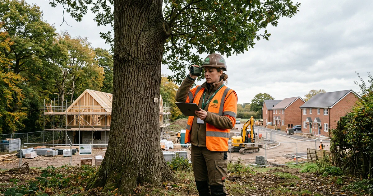 Featured image for news article: Tree Survey Cost Per Plot vs Per Site: Self Build vs Estate
