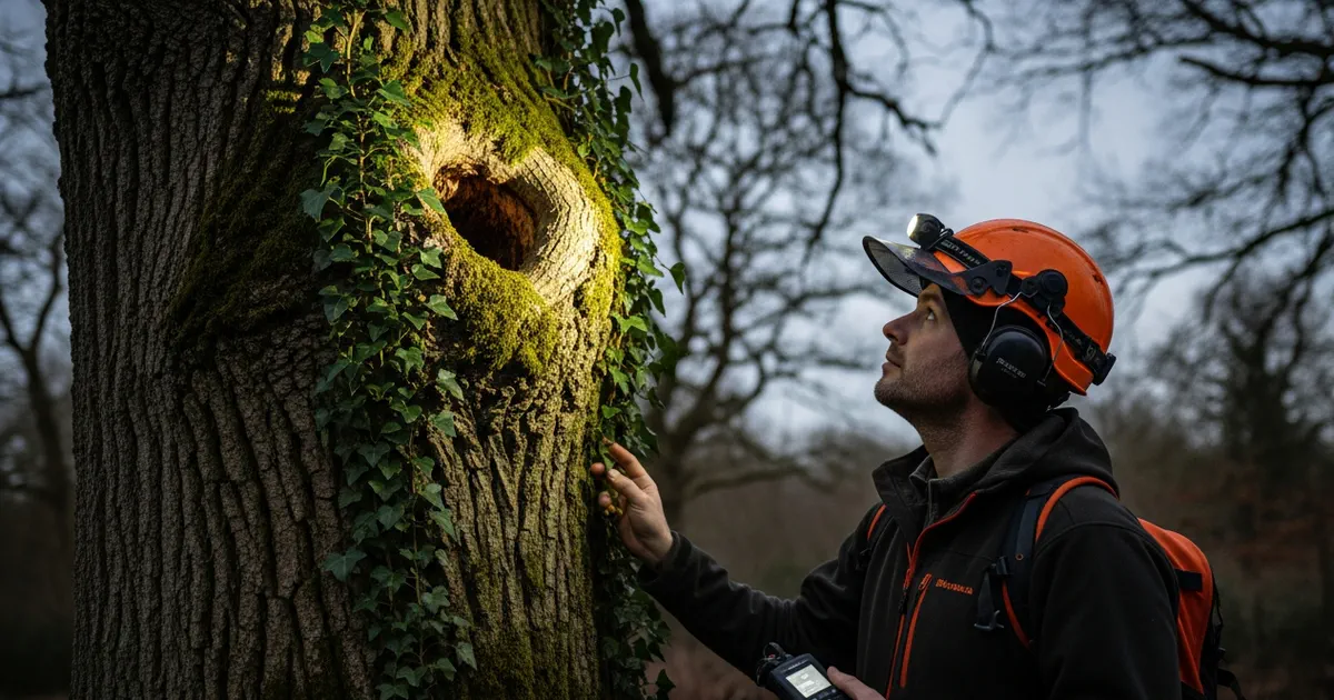 Featured image for news article: Tree Survey Finds Bat Roost: What Happens Next