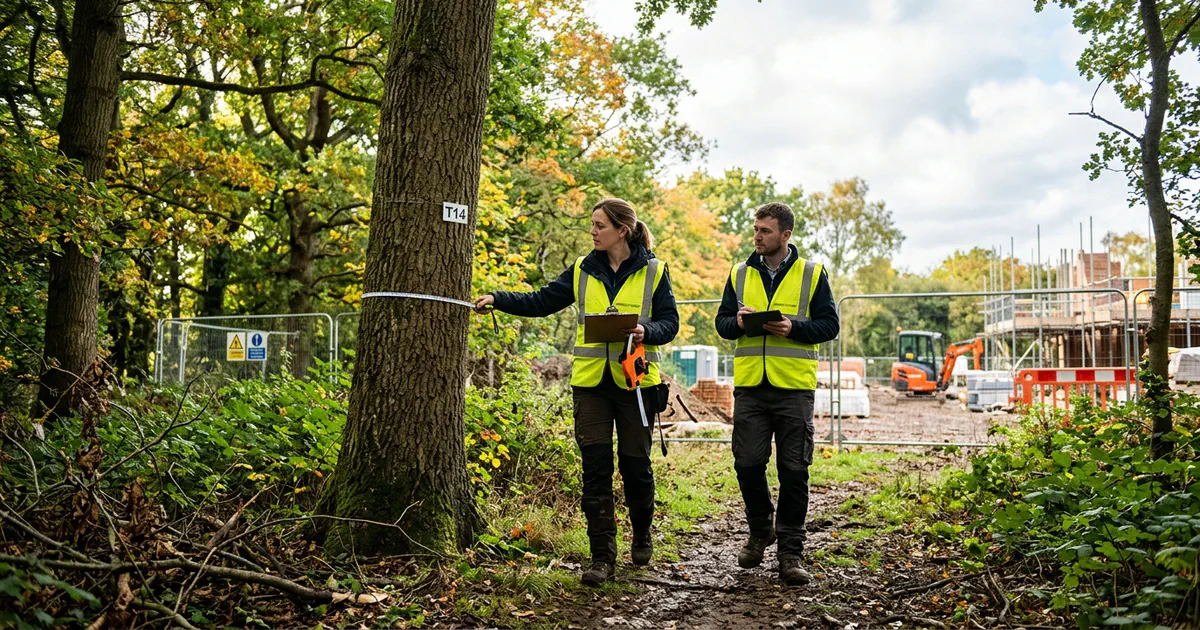 Featured image for news article: What Happens During a BS5837 Tree Survey Site Visit